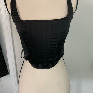 Satin corset top